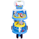 Carrello Gioco Dottore per Bambini Blu 