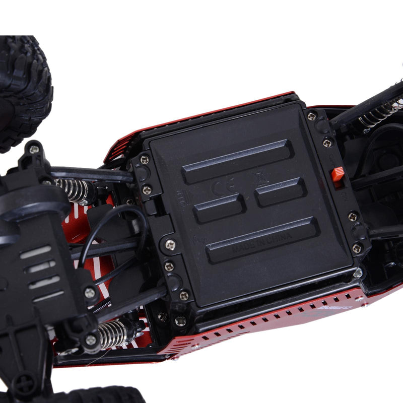 Monster Truck Radiocomandato Scala 1:16 Rosso in ABS e Metallo Velocità Massima 20 km/h 