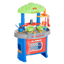 Cucina Giocattolo per Bambini Blu e Grigio 