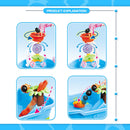 Set Giocattoli per Bambini 20pz Nave Pirata Mulino a Vento e Stampini 