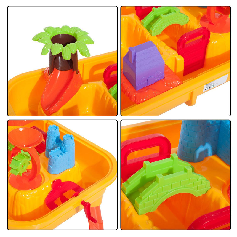 Set Gioco 32 pezzi con Tavolo Sedia Castello Formine 