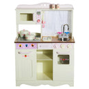 Cucina Giocattolo in Legno con Utensili Bianco 71x30x97.5 cm 