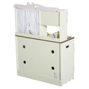 Cucina Giocattolo in Legno con Utensili Bianco 71x30x97.5 cm 