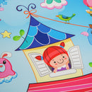 Tappeto Puzzle per Bambini Disegno Fantasia 8 Tessere 61.5x61.5 cm 