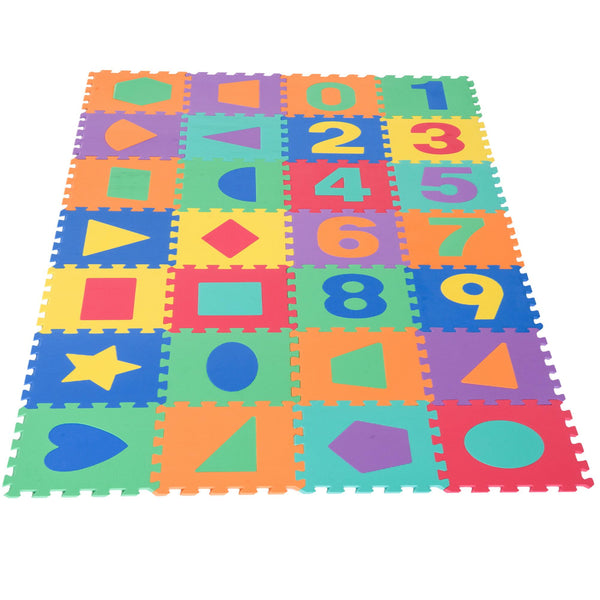acquista Tappeto Puzzle da Gioco per Bambini 28 Tessere 31x31 cm