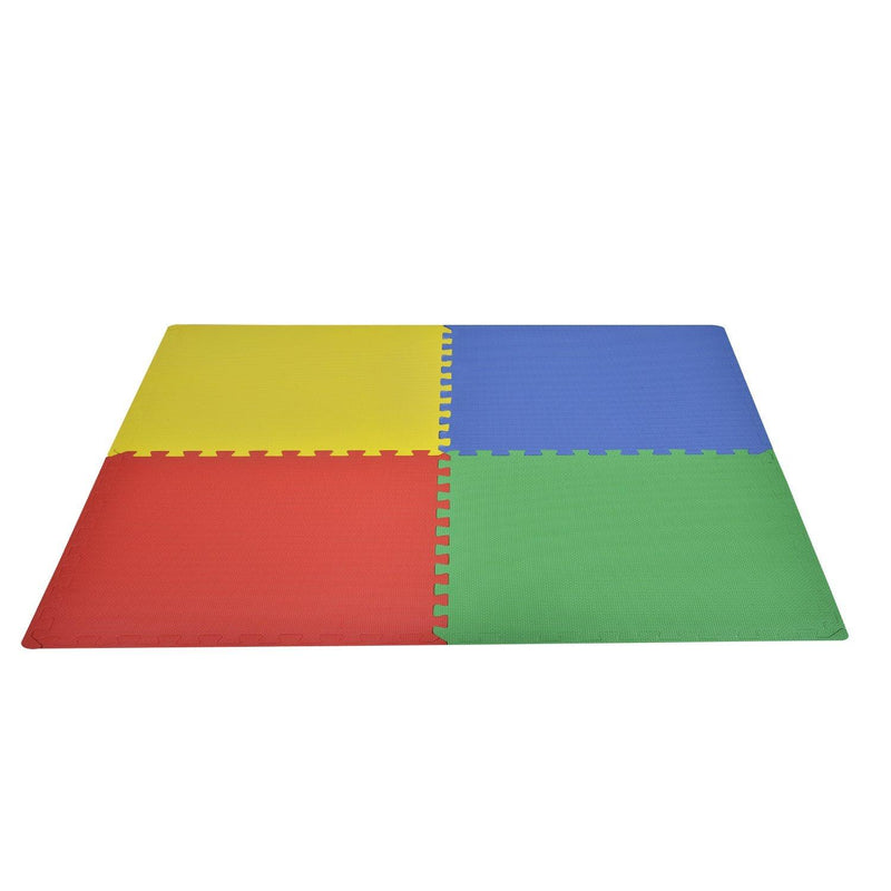Tappeto Gioco Bimbi 60x60 cm - Set 8 Pezzi Materiale Isolante Resistente all'Umidità Colorato 