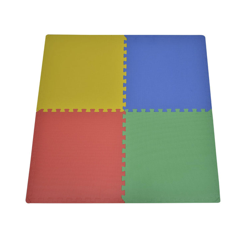 Tappeto Gioco Bimbi 60x60 cm - Set 8 Pezzi Materiale Isolante Resistente all'Umidità Colorato 