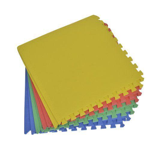 Tappeto Gioco Bimbi 60x60 cm - Set 8 Pezzi Materiale Isolante Resistente all'Umidità Colorato 
