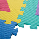 Tappeto Puzzle con Forme Geometriche 36 Tessere 31x31 cm Colorato 