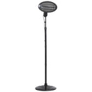 Lampada Riscaldante Radiatore per Esterni 2000W Nero 180-210 cm 