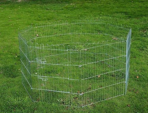 prezzo Recinto per Cani Gatti Cuccioli Roditori Recinzione Rete Gabbia 8 Pezzi 76x63 cm