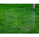 Recinto per Cani Gatti Cuccioli Roditori Recinzione Rete Gabbia 8 Pezzi 76x63 cm 