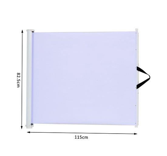 Cancelletto Barriera di Protezione Estensibile per Animali in textilene 115x82.5 cm 