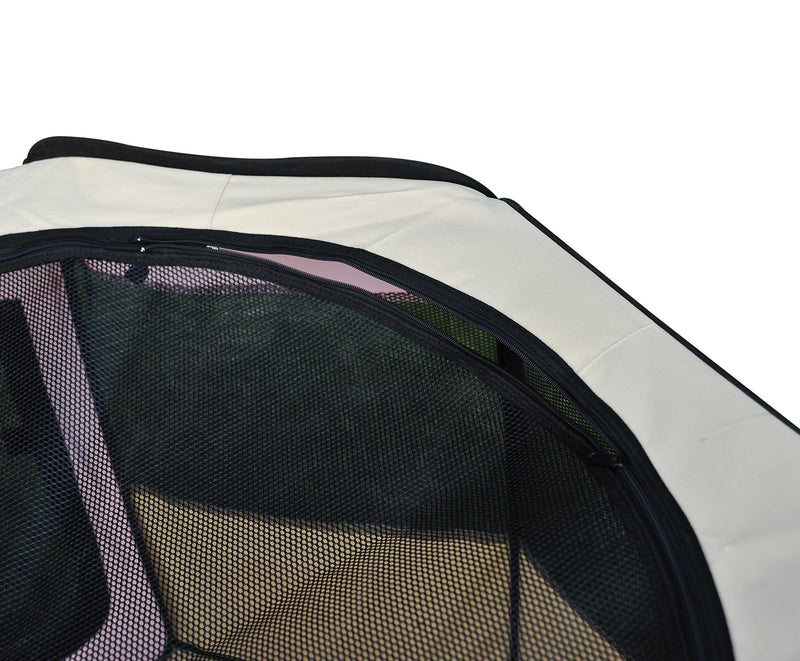 Recinto Box per Animali Domestici in Tessuto Oxford Rosa Ø116x71 cm 