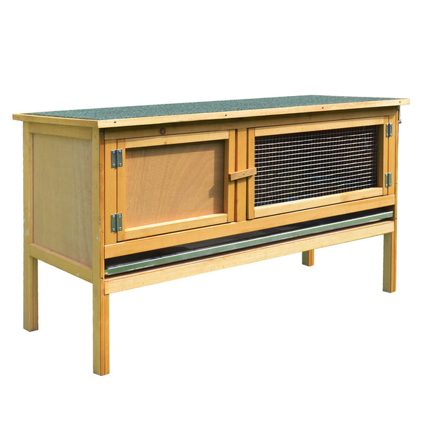 prezzo Conigliera Gabbia per Conigli Tetto Impermeabile e Vassoio Estrabile 115x44.3x65 cm