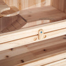 Gabbia per Roditori e Criceti a 4 Ripiani con Tetto Apribile in Legno 60x40x120 cm 