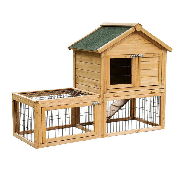 prezzo Conigliera Gabbia in Legno per Conigli e Animali Domestici 130x52x98.5 cm