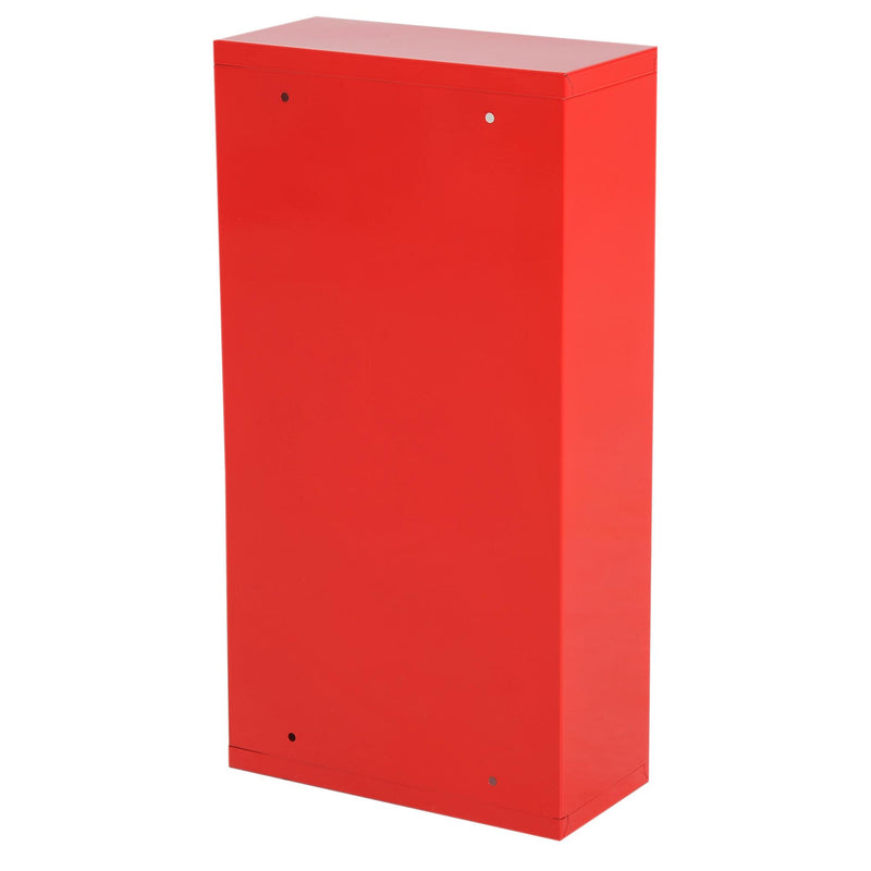 Armadietto per Medicinali Rosso 25x12x48 cm 