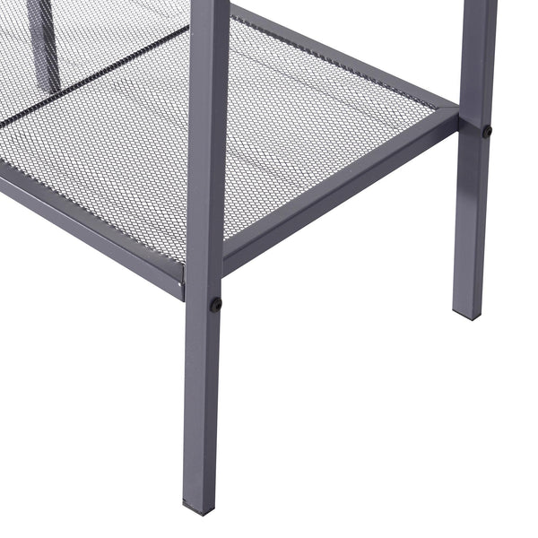 Scaffale a Scala 4 Ripiani in Acciaio Nero 60x35.2x148.2 cm sconto