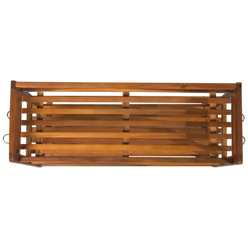 Scarpiera in Legno 3 Ripiani 74x26x62 cm 