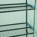 Serra da Giardino per Piante con 4 Ripiani in PE 70x50x160 cm Verde 