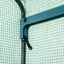 Serra da Giardino per Piante con 4 Ripiani in PE 70x50x160 cm Verde 