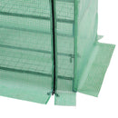 Serra da Giardino per Piante con 4 Ripiani in PE 70x50x160 cm Verde 