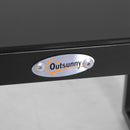 Set Tavolino e 2 Sedie da giardino in Rattan Sintetico con Cuscini Nero 