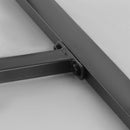 Set Tavolino e 2 Sedie da giardino in Rattan Sintetico con Cuscini Nero 