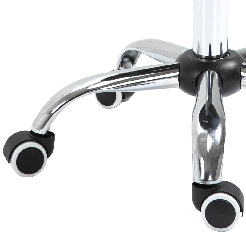 Sgabello a sella per parrucchiere regolabile nero 