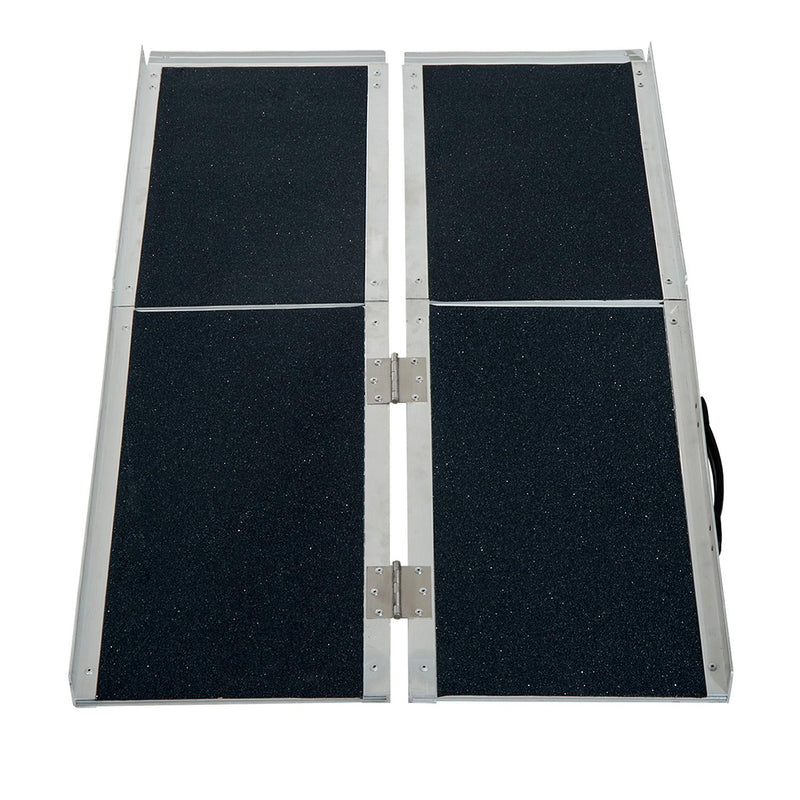 Rampa per Sedia a Rotelle in Alluminio Ripiegabile a Valigia 61x36x16 cm 