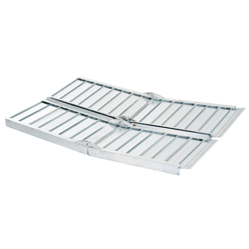 Rampa per Sedia a Rotelle in Alluminio Ripiegabile a Valigia 61x36x16 cm 
