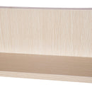 Specchiera da Bagno 2 ante e 3 Ripiani in Legno Rovere 63x60x13.5 cm 
