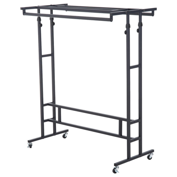 Stander Appendiabiti Nero 101x50.5x118-140 cm sconto