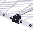 Stendibiancheria Pieghevole a Ombrello da Esterno Altezza Regolabile in Alluminio 138x138x195 cm 