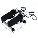 Mini Stepper Professionale per Allenamento Fitness a Casa con Corde Elastiche in Acciaio 38x30x16 cm 