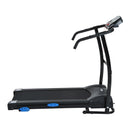 Tapis Roulant Elettrico Pieghevole Schermo LCD Velocità: 1-12Km/h con Tubi d'Acciaio Nero 146x69x125 cm 