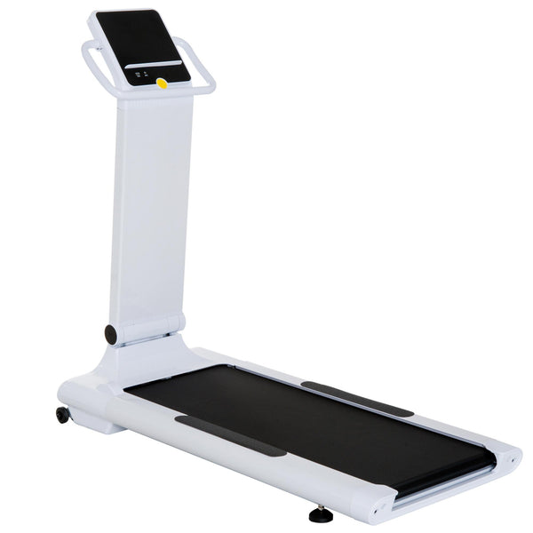 Tapis Roulant Elettrico Compatto Pieghevole in Acciaio Velocità 10.0Km/h Bianco e nero online