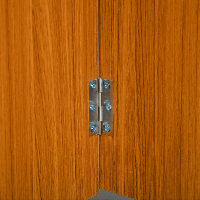 Tavolo Pieghevole Salvaspazio con Ruote Bianco e Legno 120x80x73 cm 