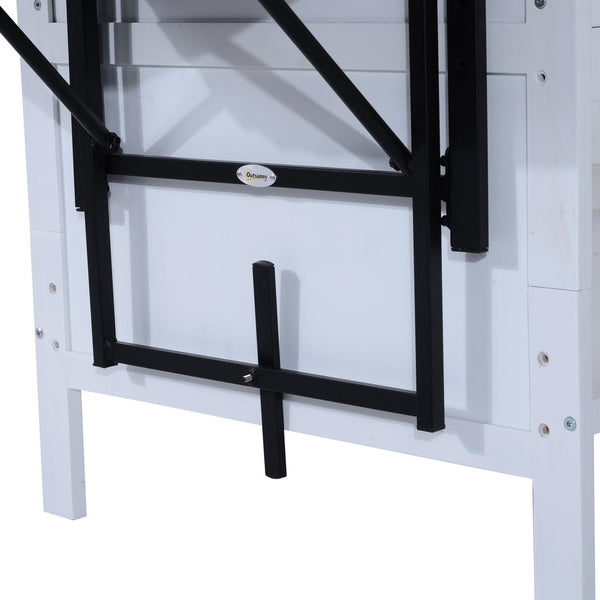 Tavolino per Balcone in Rattan Sintetico Pieghevole Nero 58x55x64 cm online