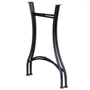 Tavolino da Giardino in Ceramica a Mosaico Blu e Bianco Ø60x71 cm 