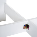 Tavolo Pieghevole Salvaspazio Bianco Rovere 103x76x73.5 cm 