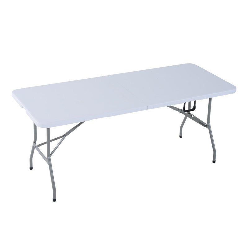 Tavolo da Campeggio Picnic Pieghevole Portatile Richiudibile in Valigia in PE 180x74x74 cm 
