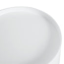 Tavolino da Salotto Moderno con Cassetto in Legno Bianco Ø38x45 cm 