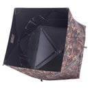 Tenda Stealth Camo per Caccia e Fotografia 2 Persone 4 Finestre Ottima Visibilità Tessuto Oxford 145x145x165 cm 