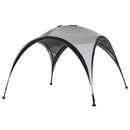 Tenda da Campeggio 3x3m Gazebo da Giardino con Corde e Picchetti in Poliestere Bianco e Blue 