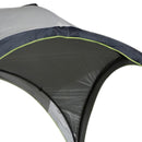 Tenda da Campeggio 3x3m Gazebo da Giardino con Corde e Picchetti in Poliestere Bianco e Blue 