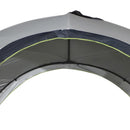 Tenda da Campeggio 3x3m Gazebo da Giardino con Corde e Picchetti in Poliestere Bianco e Blue 