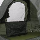 Tenda da Campeggio a 2 Posti con Materasso Gonfiabile e Borsa in Polietilene Verde Scuro 193x136x136 cm 