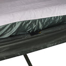 Tenda da Campeggio a 2 Posti con Materasso Gonfiabile e Borsa in Polietilene Verde Scuro 193x136x136 cm 